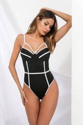 lingerie stripes bodysuit
